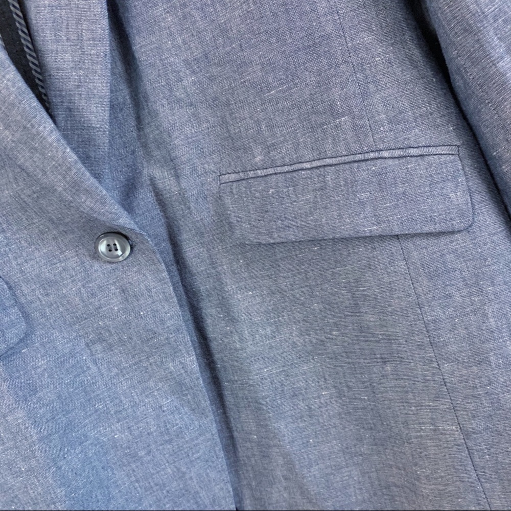 J.CREW UNSTRUCTURED BLAZER in Deep Water - Picture 6 of 9